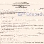 Subiecte Matematică, profil Tehnologic – simulare BAC 2026