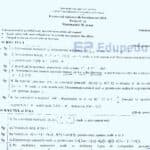 Subiecte Matematică – simulare BAC 2026, specializarea Științe ale naturii