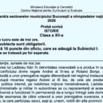 Olimpiada Națională de Istorie 2026, etapa pe județ: Subiectele primite de elevii din clasele VIII-XII și baremele de corectare