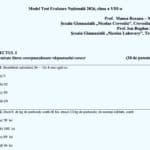 Model de test la Matematică pentru Evaluarea Națională 2026 și barem, publicate de inspectoratul școlar Giurgiu