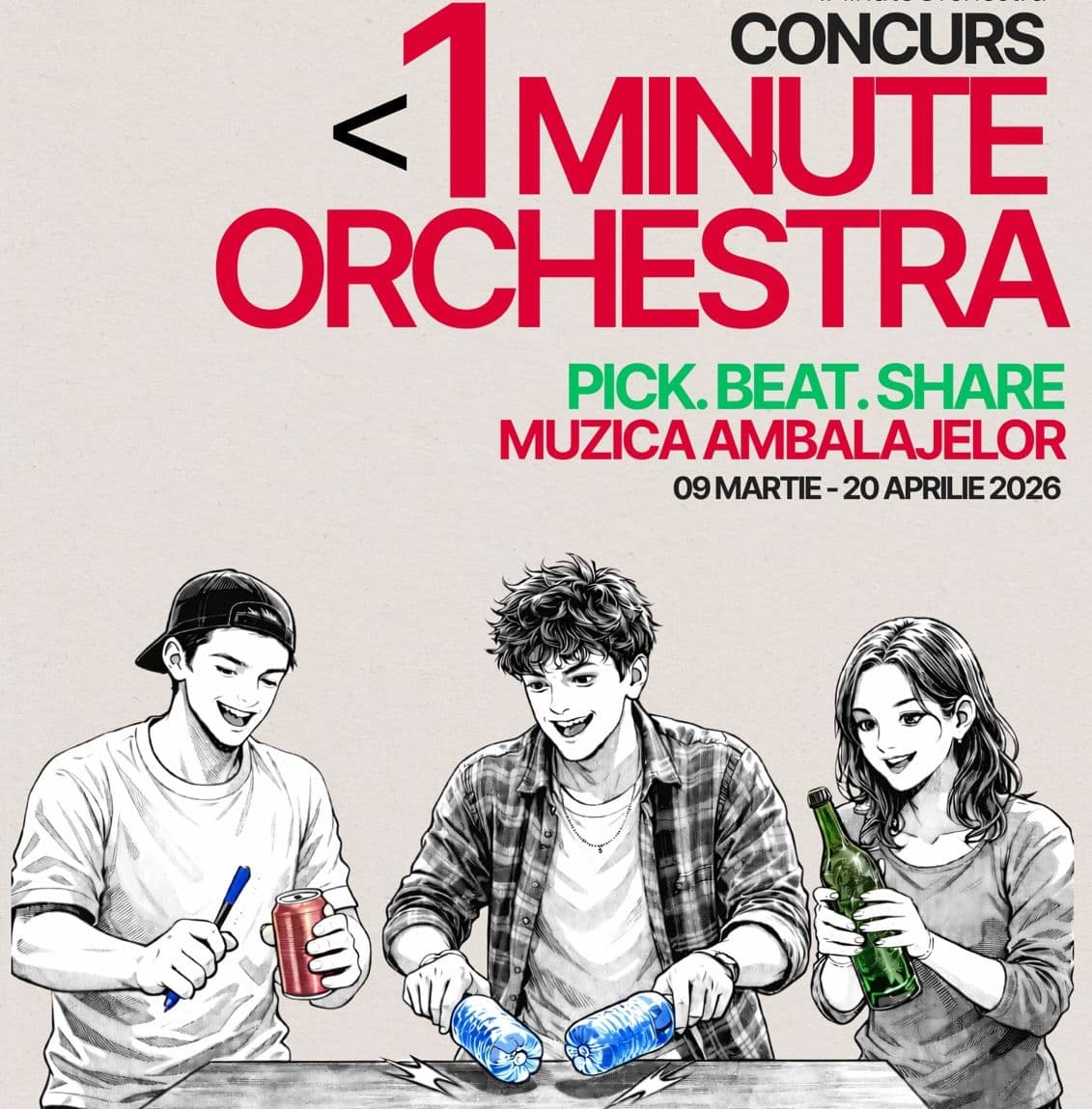 ‘1 Minute Orchestra’ challenges Romanian students to turn recycled packaging into music