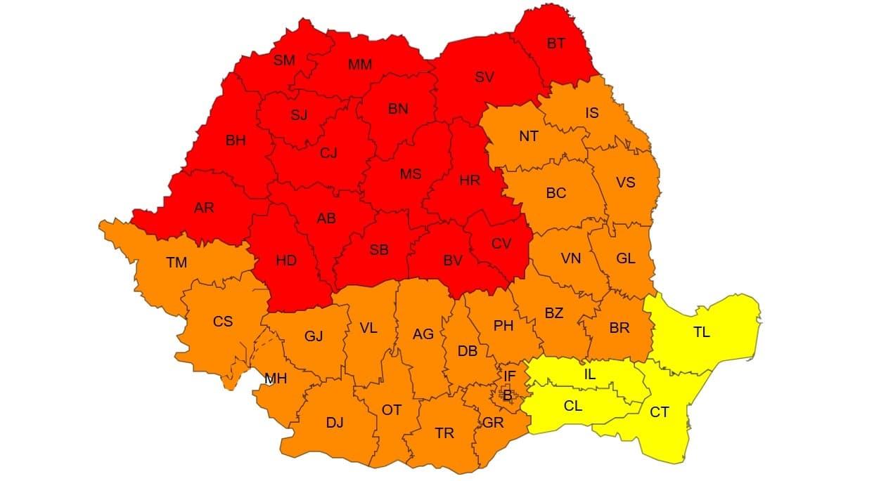 ALERTĂ Cod Roșu de caniculă în România. Temperaturile urcă la 40 de grade în anumite zone