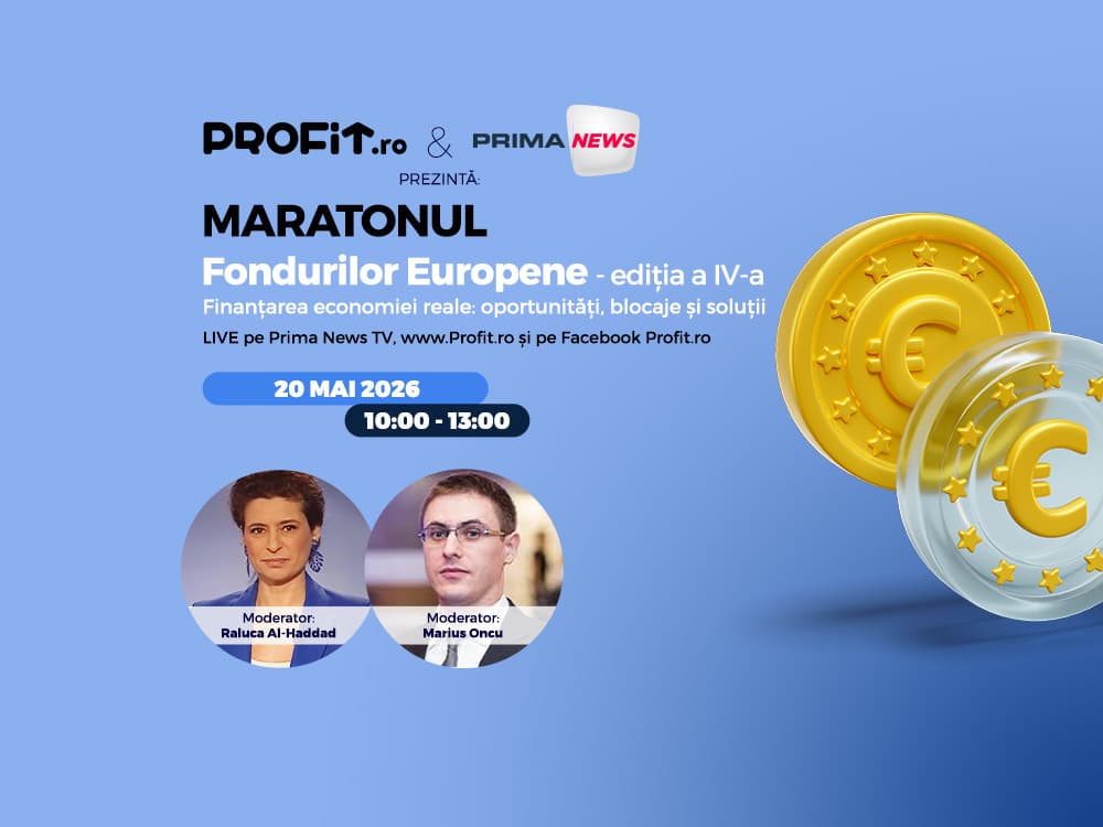 ASTĂZI Maratonul Fondurilor Europene - Cum pot IMM-urile să acceseze mai ușor finanțările europene, Ce greșeli fac cel mai des aplicanții, Cum alegi consultantul potrivit