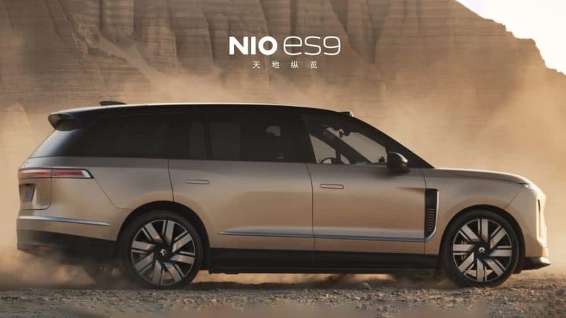 NIO lansează cel mai mare SUV electric din China: ES9 are 697 CP, baterie schimbată în 3 minute și preț de la 46.600 de euro