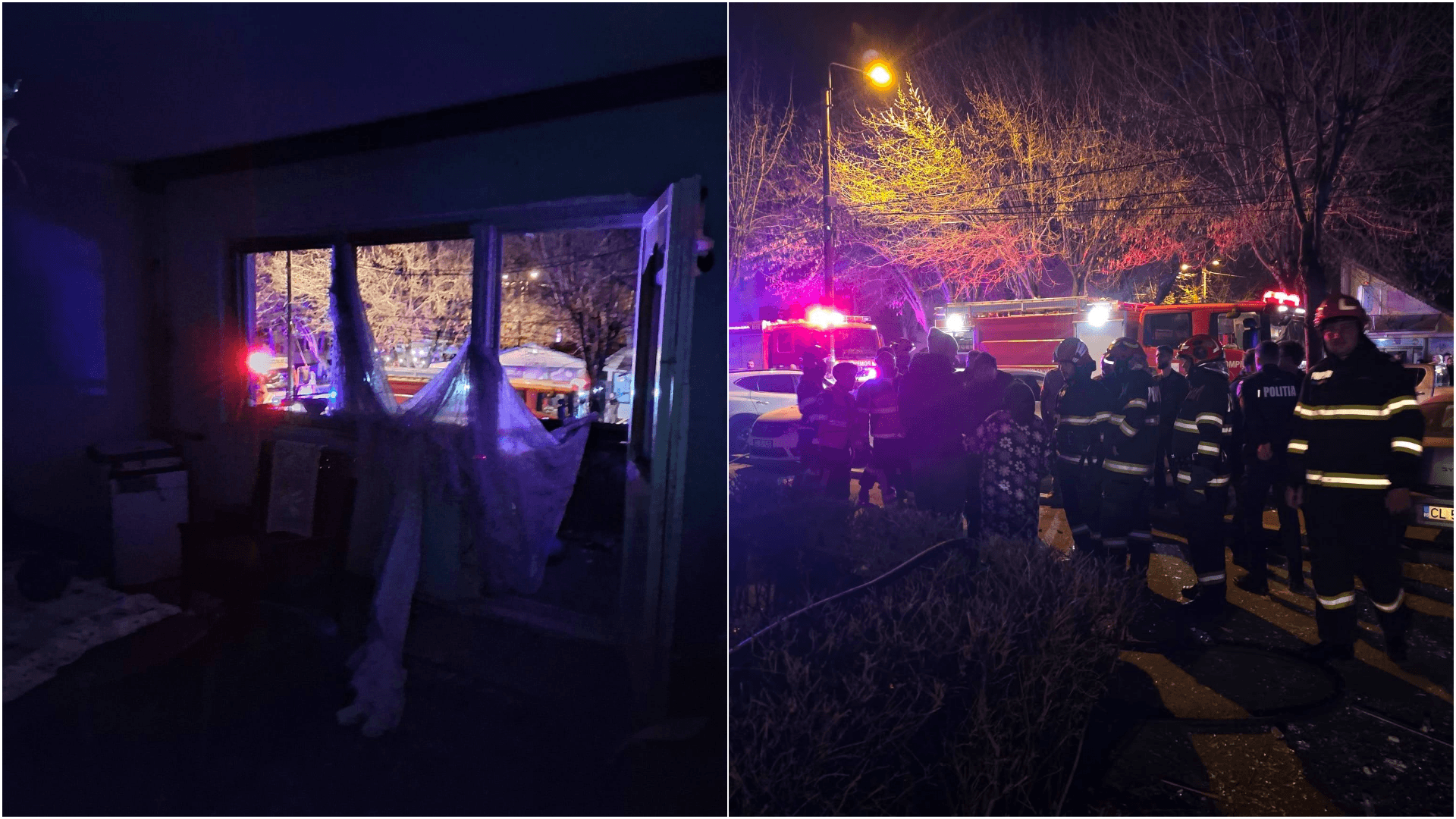 Explozie puternică într-un bloc din Călărași: 17 locatari evacuați, trei persoane au ajuns la spital