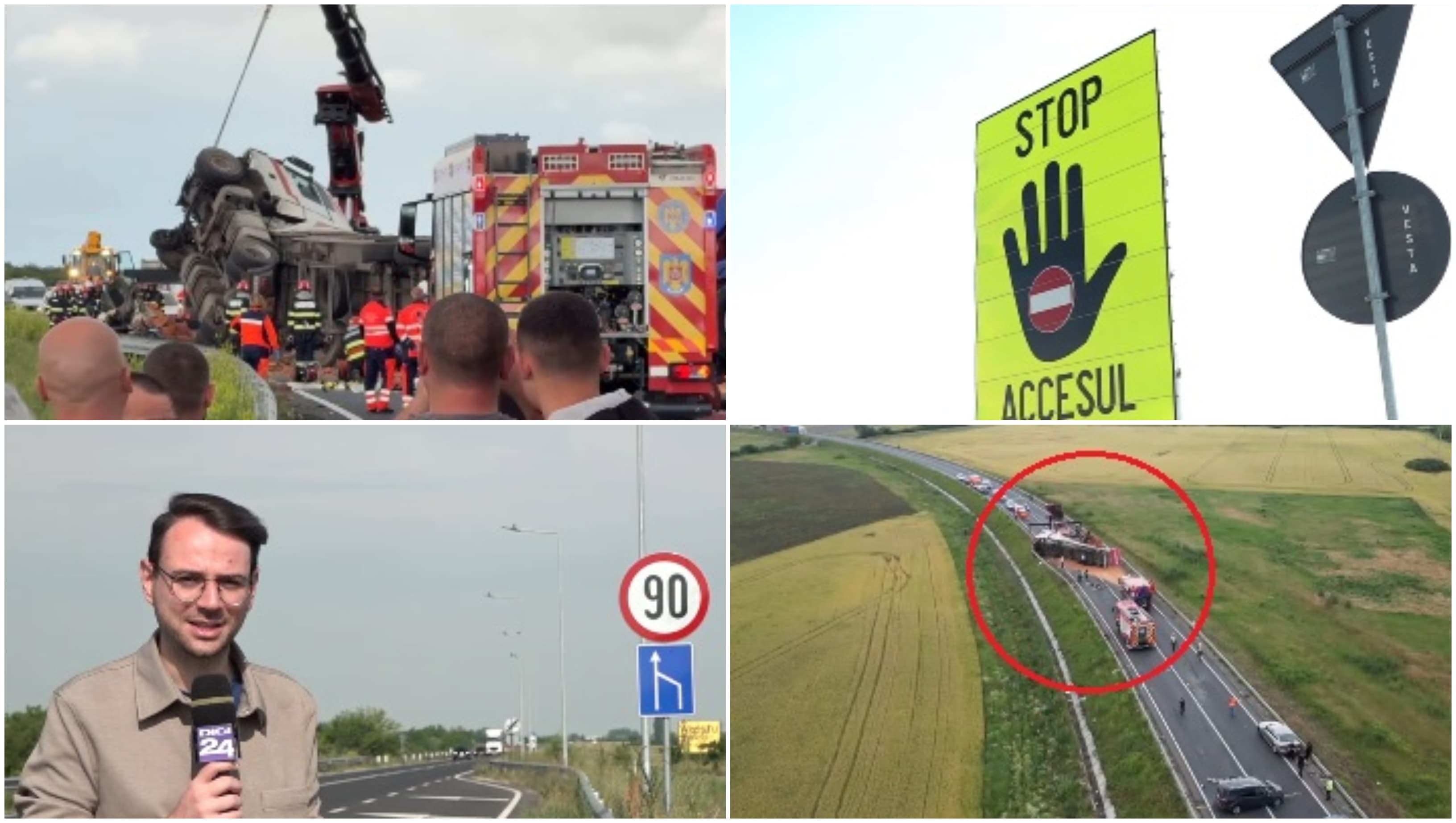 „E haotic”. Accidente în lanț pe șoseaua de centură a unui mare oraș. Drumarii au suplimentat indicatoarele rutiere, însă fără succes