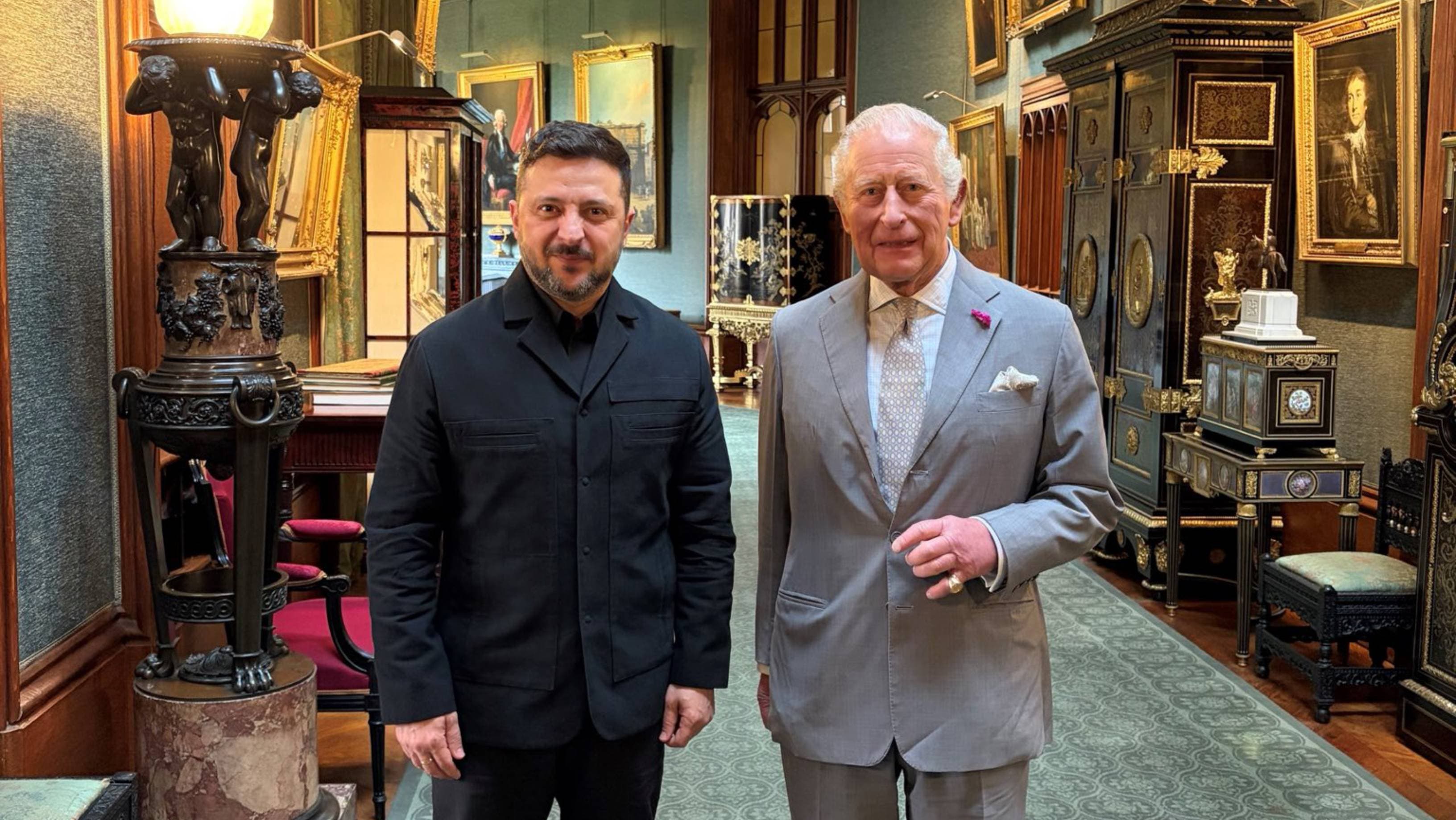 Volodimir Zelenski s-a întâlnit cu regele Charles al III-lea. Liderul de la Kiev: „Ca întotdeauna, o audiență plăcută”