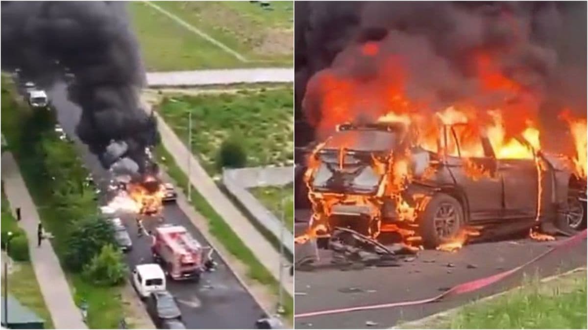 Atentat cu o mașină capcană lângă Moscova. Victima, posibil un general rus de rang înalt