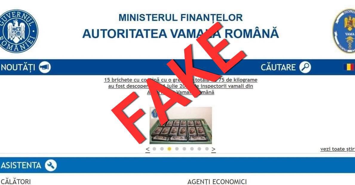Autoritatea Vamală Română anunță că nu a confiscat cocaină ambalată cu fotografia lui Zelenski. „Informația e falsă”