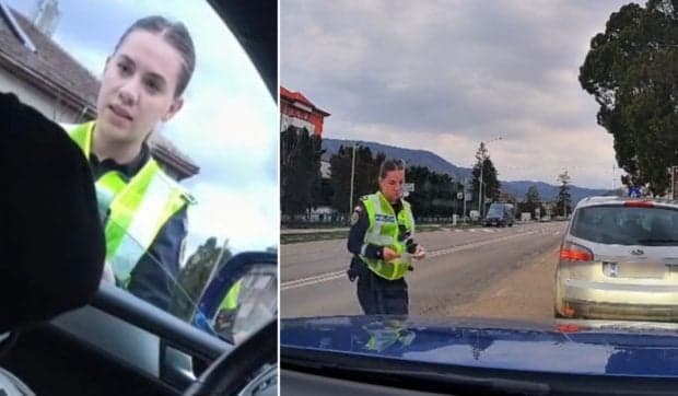 Polițista din Târgu Ocna filmată când s-a enervat pe un șofer nevinovat este cercetată de Biroul Intern al IPJ Bacău