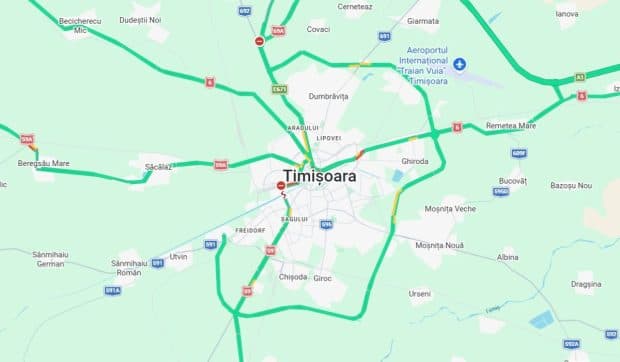 Centura de Vest din Timișoara va avea două benzi pe sens și va costa 1,41 miliarde de lei. Termenul de finalizare este pe 14 mai 2028