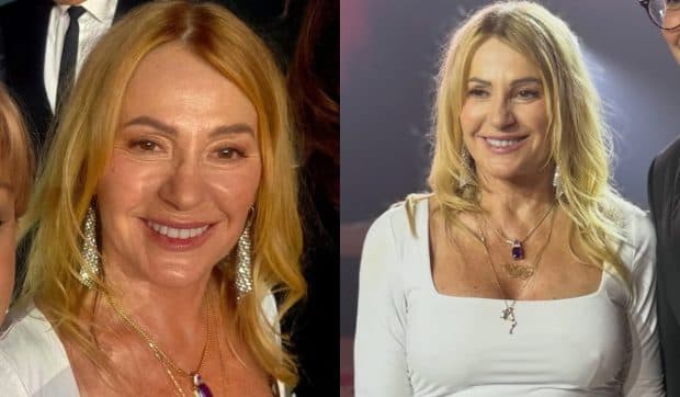 Cum a apărut Nadia Comăneci la evenimentul organizat în onoarea sa. A fost singura îmbrăcată în alb și a avut o geantă cu steagul României