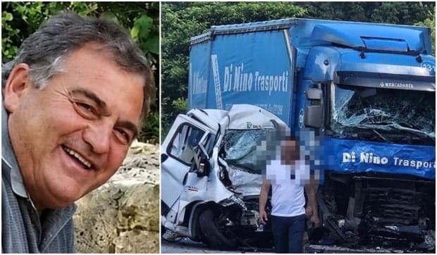 Un șofer român de TIR a ucis trei muncitori pe șosea, a intrat direct în duba lor și a făcut-o praf, în Italia
