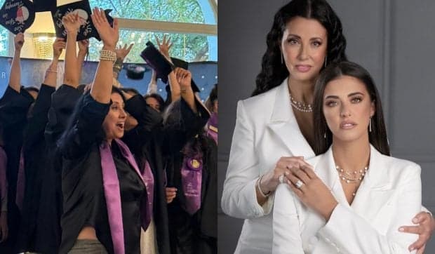 Antonia, mândră de mama sa. Denise Iacobescu a absolvit Facultatea de Psihologie la aproape 60 de ani