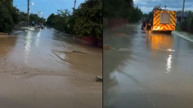 Inundații în Vrancea: 80 de persoane, dintre care 20 de copii, s-au autoevacuat după ce râul Slimnic a ieșit din matcă