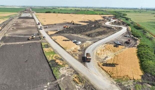 Șantierul Centurii Timișoara Vest, la o lună de la startul lucrărilor: Au început forajele la pasaje și aprovizionarea cu grinzi