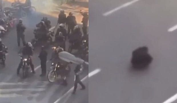 Tânărul care a înfruntat singur poliția pe motociclete și a filmat „momentul Tiananmen” din Teheran, condamnat la 10 ani de închisoare