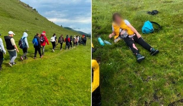 Profesoară lovită de trăsnet în Bucegi, în timp ce cobora de la Vârful Omu cu 14 copii: elevii au fugit la o stână după ajutor