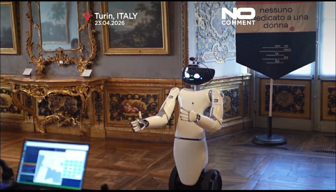 Robot umanoid, ghid la muzeu în Torino. Cum interacționează R1 cu vizitatorii și operele de artă