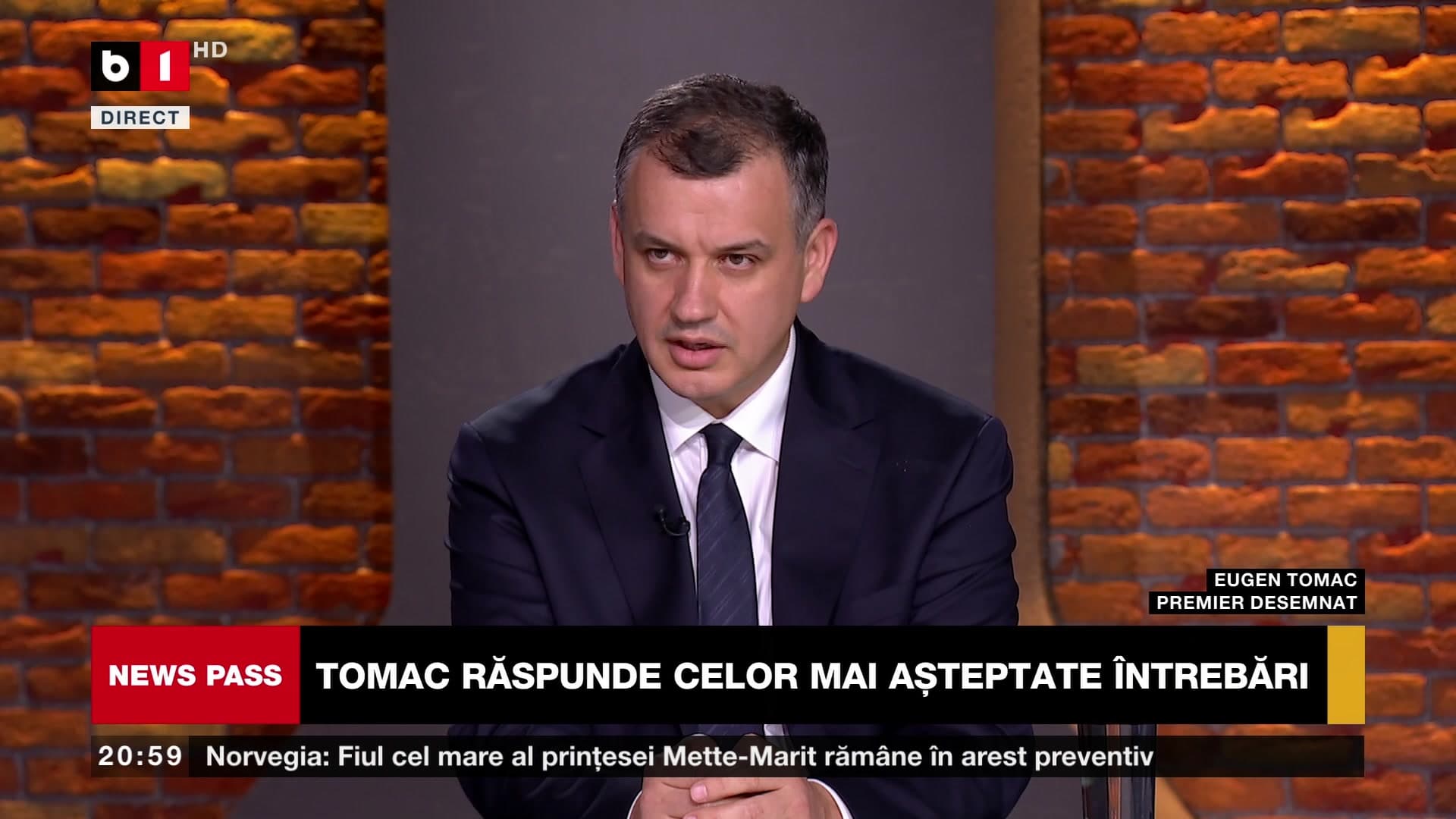 Eugen Tomac explică de ce a ales un guvern tehnic: „Sunt obligat să abordez lucrurile cu realism politic” (VIDEO)