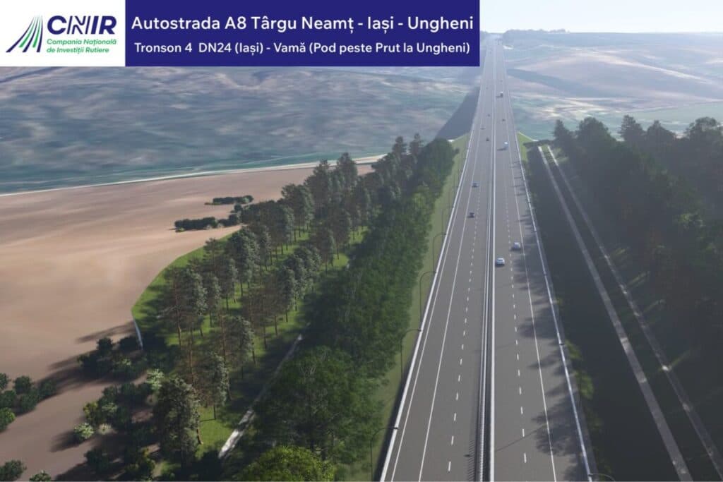 Autostrada Unirii A8. CNIR poate semna cu Itinera pentru ultimul tronson al Autostrăzii Târgu Neamț – Iași – Ungheni, finanțat din SAFE / CNSC a respins contestațiile Erbașu și Concelex