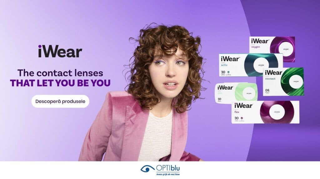 OPTIblu extinde oferta de soluții pentru vedere și lansează în România lentilele de contact iWear