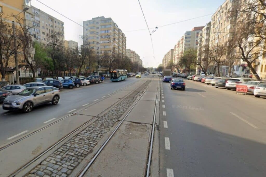 Șinele noi de tramvai de pe bulevardul Chișinău din București vor fi transformate în bandă unică pentru autobuze