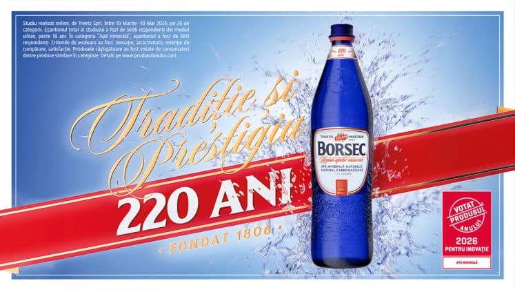 Borsec, Votat Produsul Anului® 2026 pentru inovație în categoria apă minerală