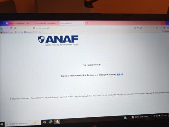 FOTO Probleme la ANAF. La o zi după ce a ieșit din mentenanță, site-ul ANAF, cu tot cu SPV, e în mentenanță. Operatorii nu mai răspund de aproape o săptămână