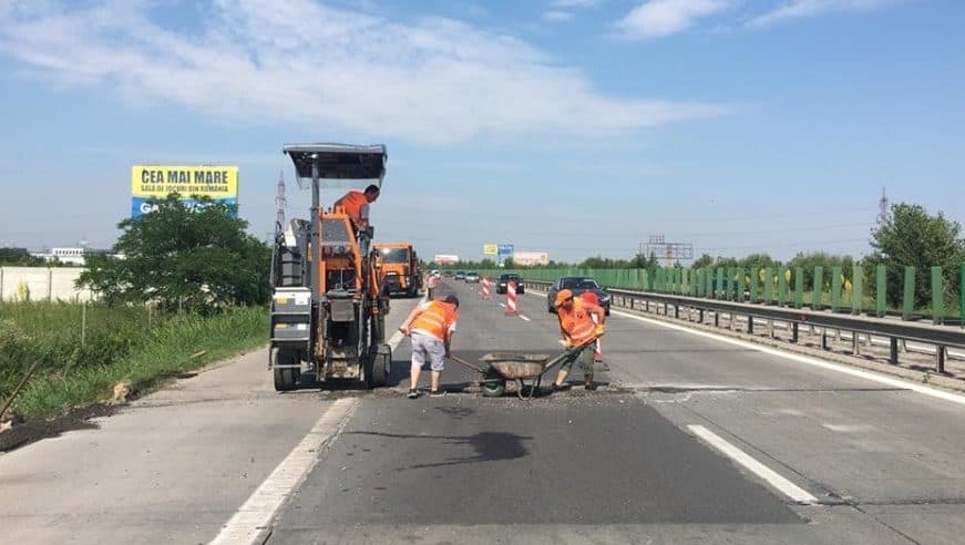 Circulaţie restricţionată temporar joi pe Autostrada Soarelui – A2, în zona Nodului Rutier Drajna, pentru reparaţii la partea carosabilă