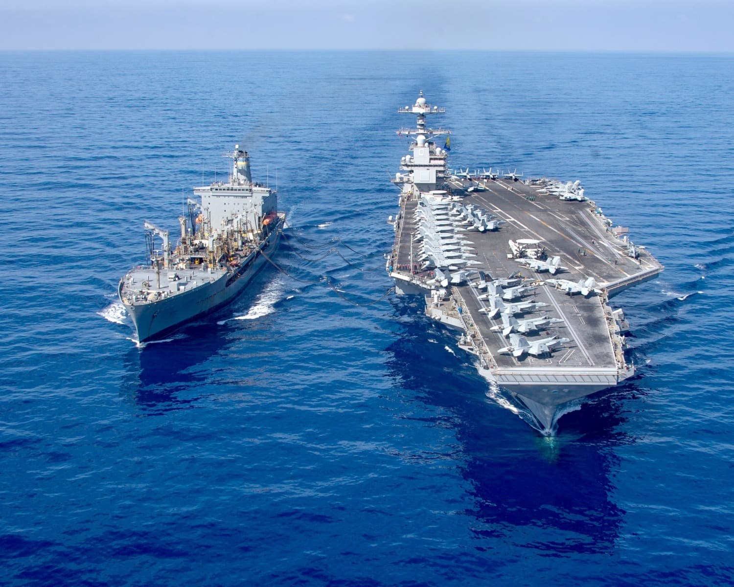 Cel mai mare portavion din lume, USS Gerald Ford, s-a întors în Orientul Mijlociu