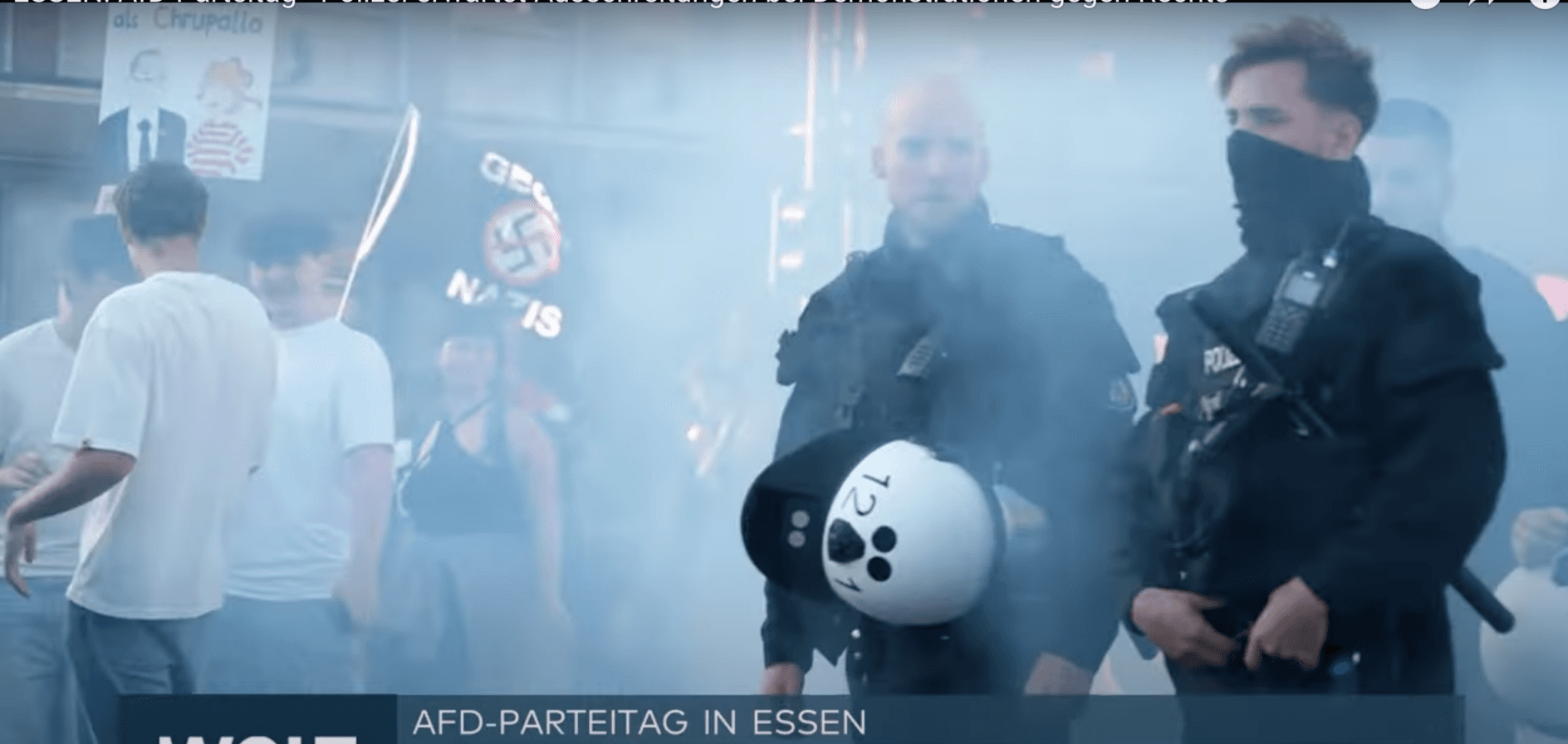 Mii de germani protestează în estul țării pentru a împiedica congresul AfD / Alianța de contraproteste, supranumită „Rezistență”, a blocat accesul în oraș