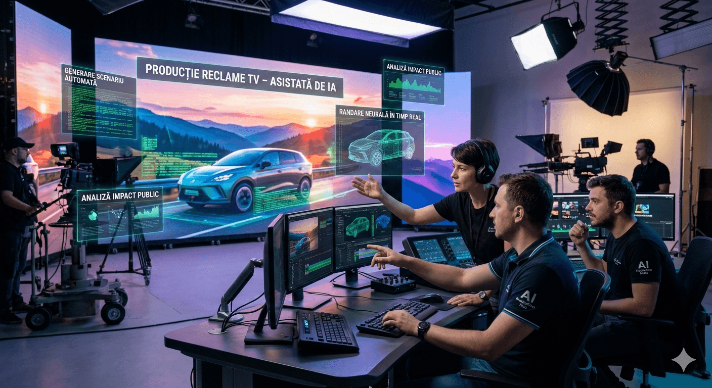 Inteligența artificială își face loc și pe TV. Apar primele spoturi publicitare realizate cu ajutorul AI