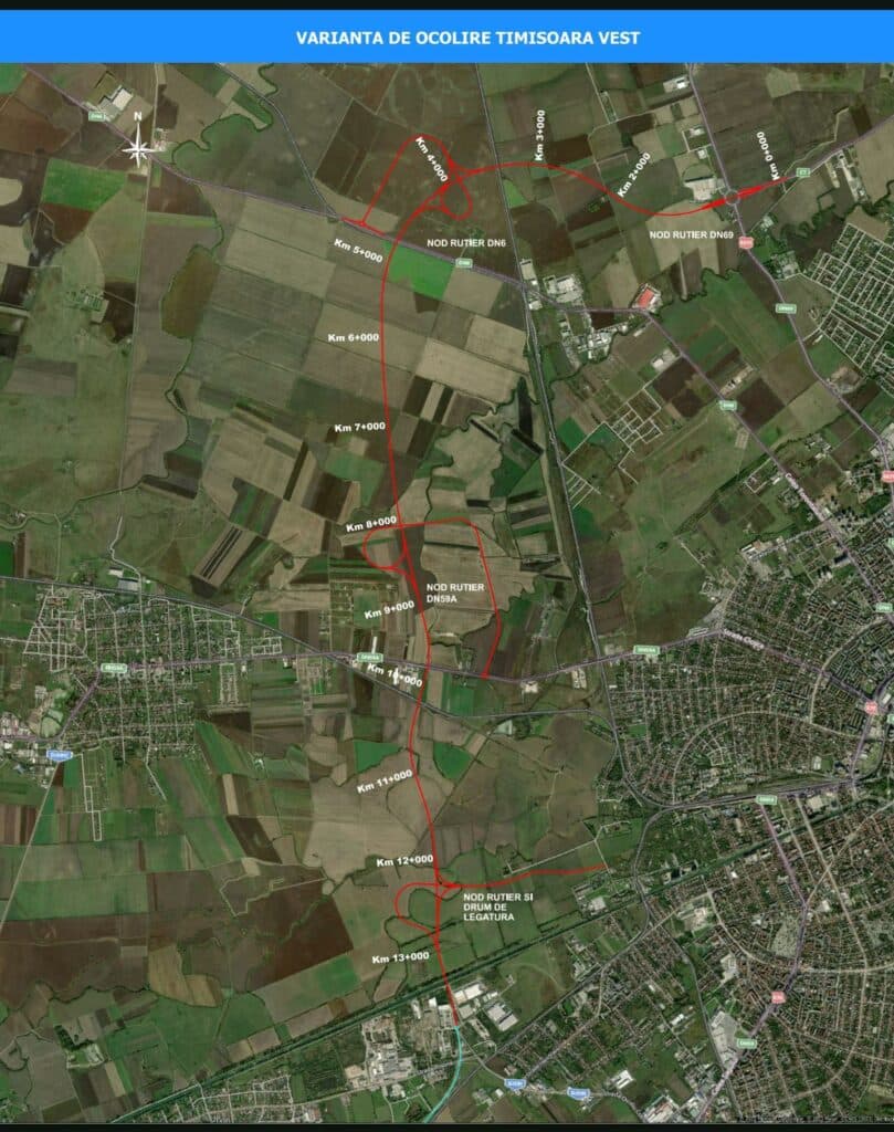 Varianta Ocolitoare Timișoara Vest intră în faza de construcție