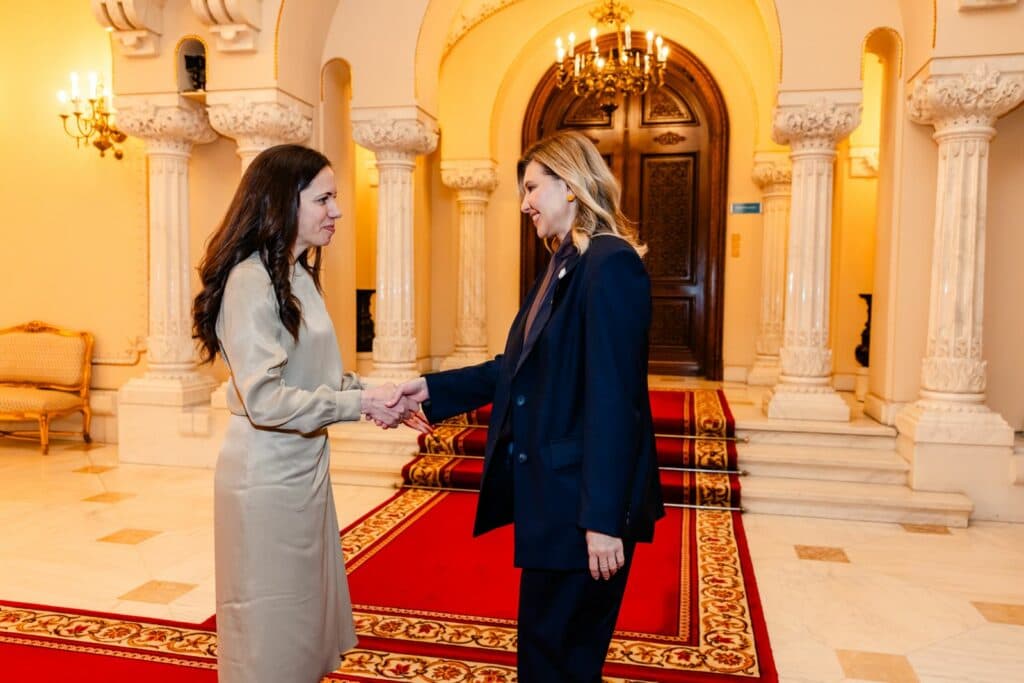 Mirabela Grădinaru a primit-o pe Olena Zelenska la Cotroceni. Rolul întâlnirii