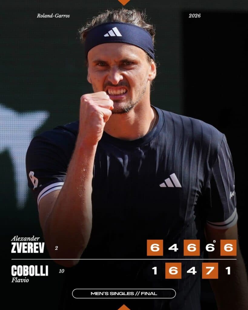 Zverev câștigă la Roland Garros. Neamțul, în lacrimi la primul său titlu de Grand Slam